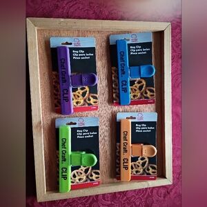 Chef Craft, Bag Clip, 4 Colors, Orange, Green, Blue, Purple, 1 Clip For Price